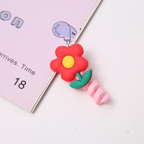 Cute USB Charging Cable Bite Protection Cartoon Animal Charger Cable Wire Organizer-PA00945-Veeddydropshipping