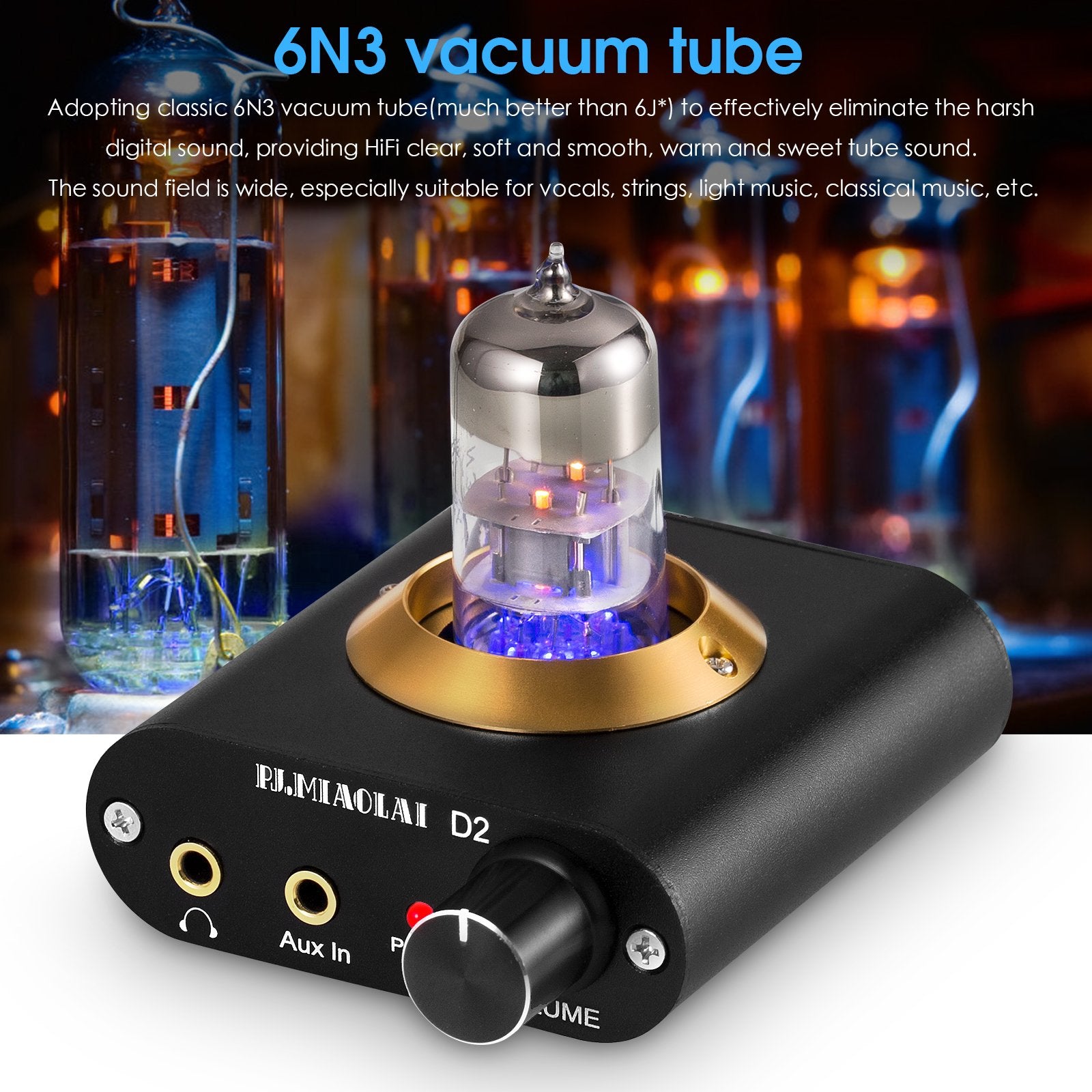 Audio Vacuum Valve Tube Amplifier Stereo Preamp-Veeddydropshipping