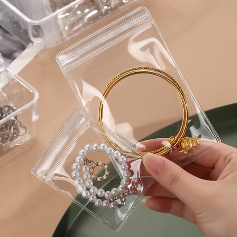 PVC Jewelry Organizer Pouches Bags Clear Storage Holder Box-JW01710-Veeddydropshipping