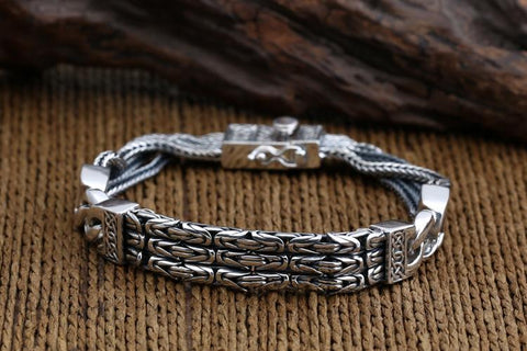 s925 solid silver Jewelry Models Personality Bracele-JW00112-Veeddydropshipping