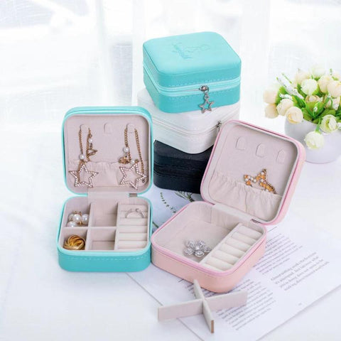 Mini Jewelry Box PU Leather Organizer-HA00781-Veeddydropshipping