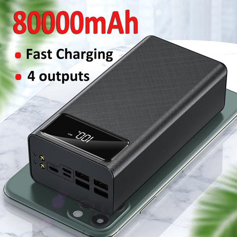 Portable Power Bank Two-way Fast Charging 80000mAh-Veeddydropshipping