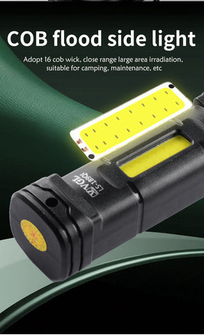 Solar Rechargeable Multi Function 1000 Lumens LED Flashlight with Emergency-TI00775-Veeddydropshipping