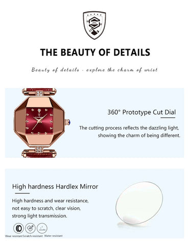 Luxury Quartz Watch Elegant  Crystal Dial Waterproof-JW00986-Veeddydropshipping