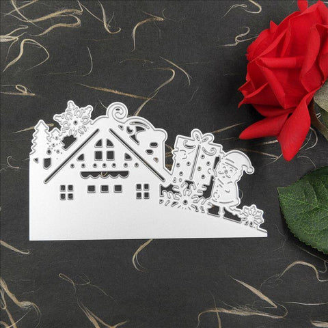 Christmas card dies Metal Cutting Dies Stencils-HA00130-Veeddydropshipping