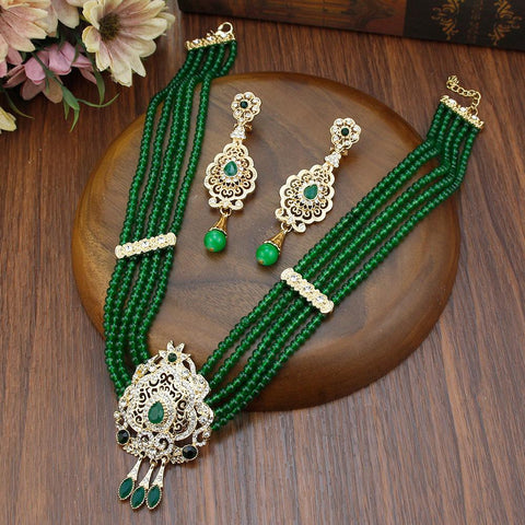 High Quality Natural Stone Beaded Jewelry Set Women Favorite Gift -JW00345-Veeddydropshipping
