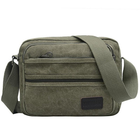Shoulder Bag Canvas Outdoor Simple Wild Diagonal Unisex Single-BS00410-Veeddydropshipping