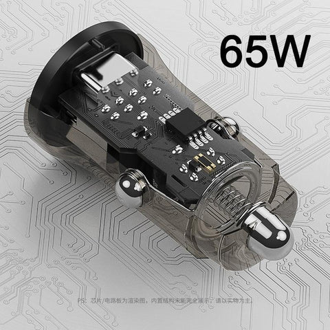 USB Car Charger 65W PD Fast Charging Quick-PA01165-Veeddydropshipping