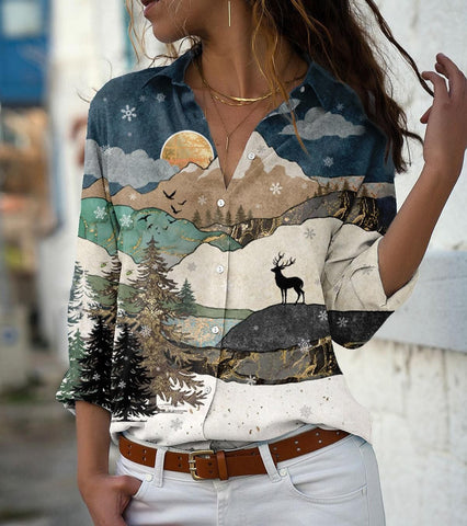 Elegant Women Fashion Long Sleeve Shirts-Veeddydropshipping