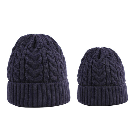 Hats For Baby and Mom Winter Warm Raccoon Fur Hats Daughter-TB00455-Veeddydropshipping