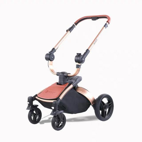 Baby Stroller 3 in 1 Luxury Pram For Newborn Carriage PU leather-TB00356-Veeddydropshipping