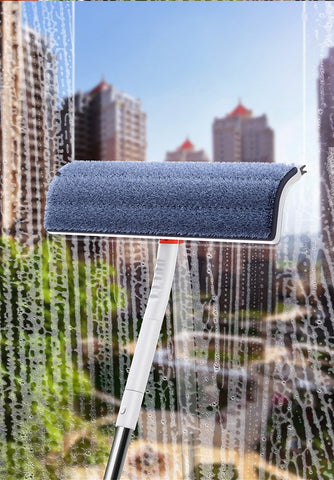 Window Clean Squeegee Mop Soft Microfiber Brush-HA01080-Veeddydropshipping