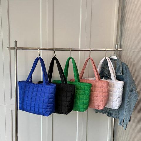 Solid Nylon Handbags Cotton Casual Tote Bags For Women-BS00115-Veeddydropshipping