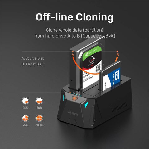 Dual Hard Drive Docking Station-CO00953-Veeddydropshipping