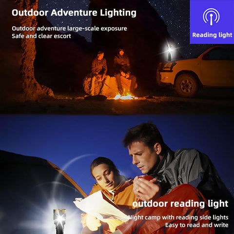 Outdoor Portable Flashlight  Home Built-in Battery Rechargeable Multi-function-TI00759-Veeddydropshipping