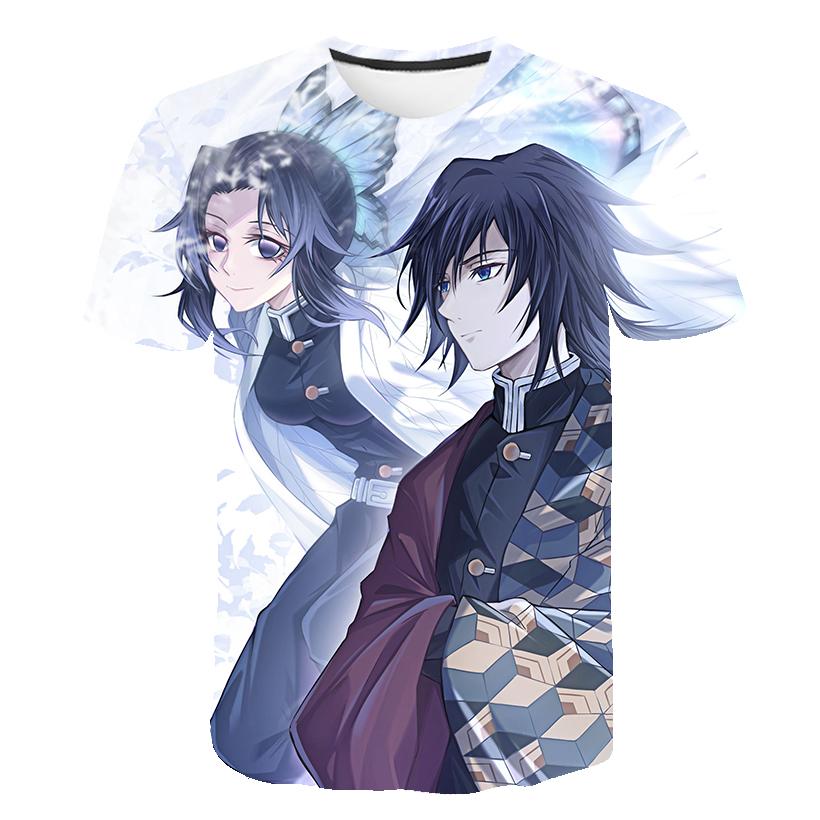 2023 Summer New Demon Slayer T Shirts 1 3 4 6 8 14 Years Kids Children-TB01134-Veeddydropshipping