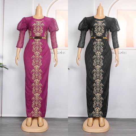African Women Plus Size Evening Dresses-Veeddydropshipping