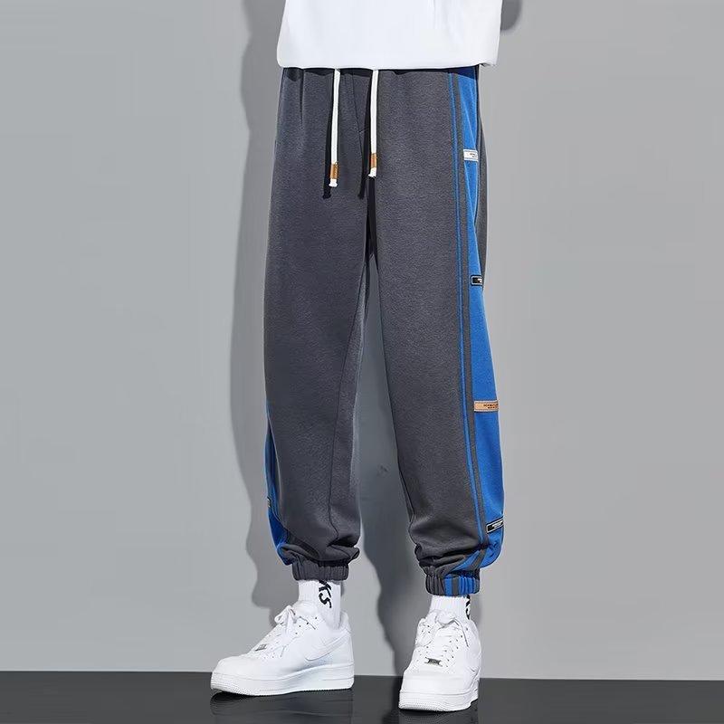 Hop Joggers Men Letter Ribbons Cargo Pants Pockets