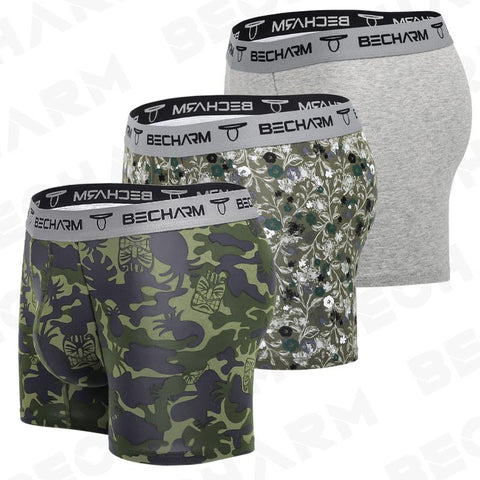Male Underpants Man Pack Shorts Boxers Men Briefs Set Printing-MF01438-Veeddydropshipping