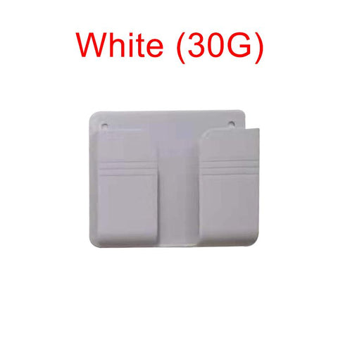 Wall Phone Holder Remote Control Mobile Phone Plug Holder Charging Stand Punch-free Paste-PA00529-Veeddydropshipping
