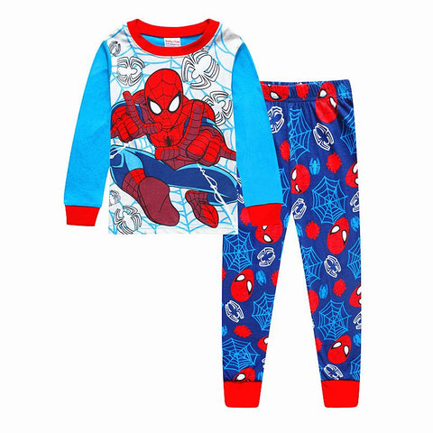 Anime Spiderman Marvels Kids Pajamas Set Children Sleepwear Cartoon-TB01051-Veeddydropshipping
