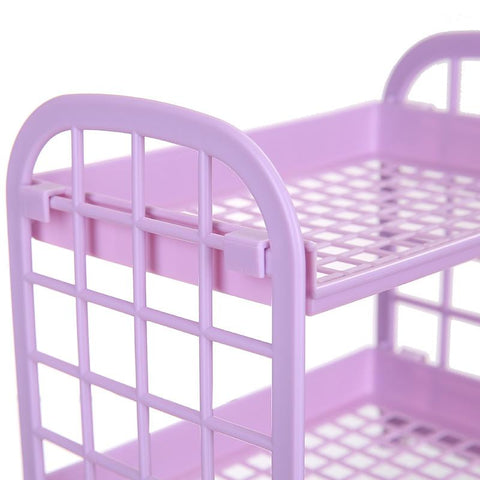 Double-layer Folding Desktop Shelf Small Size Storage-HA00888-Veeddydropshipping