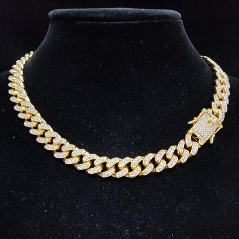 Letter Pendant Necklace Bling Bling HipHop Necklaces Fashion Jewelry -JW00248-Veeddydropshipping