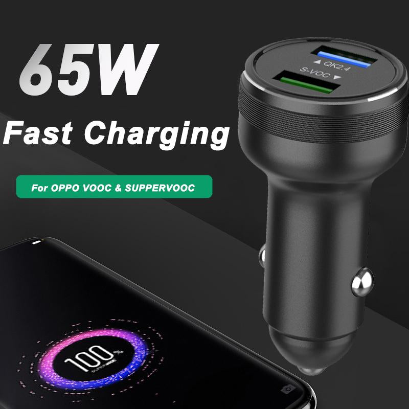 65W 2.0 Car Charger Fast Car Charging Type-C Cable-Veeddydropshipping
