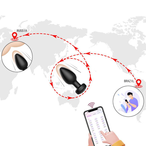 App Remote Vibrator Anal Plug Adult Products Wholesale Wireless Remote -BH01281-Veeddydropshipping