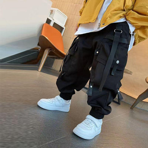 Children&#39;s Autumn Pants Boy Korean Version Handsome Overalls-TB01312-Veeddydropshipping