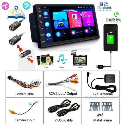 Android 11 2 Din Car Radio Multimedia Video Player Universal 7" Auto-AM00524-Veeddydropshipping
