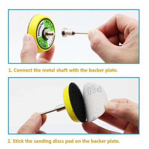 101pcs Set 2 inch Sanding Discs Pad Kit for Drill Grinder Rotary-AM00464-Veeddydropshipping