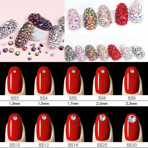 Rhinestones Glass Strass Nail-HA00057-Veeddydropshipping