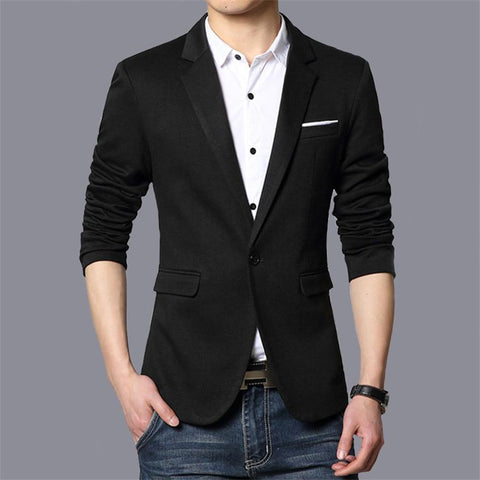 Autumn Fashion  High Quality Slim Suit Jacket Men Blazer-MF01326-Veeddydropshipping