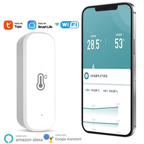 TUYA Wifi Temperature Humidity Sensor Detector Indoor Wireless Hygrometer-TI01029-Veeddydropshipping
