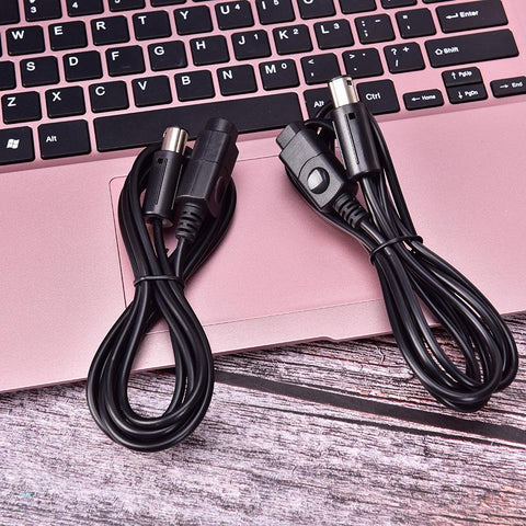 1.8m Controller Extension Cable for GameCube Black Controller Extension Cable -CE01473-Veeddydropshipping
