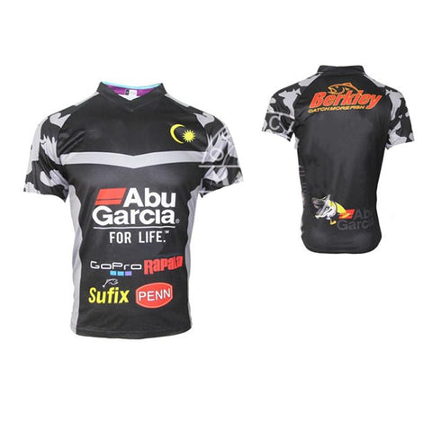 Summer shark printing men's fishing clothing short-sleeved road off-road -OS01020-Veeddydropshipping
