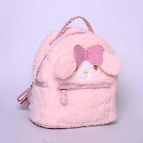 Lolita Melody Cinnamoroll Plush Backpack Japanese Cartoon-TB00089-Veeddydropshipping