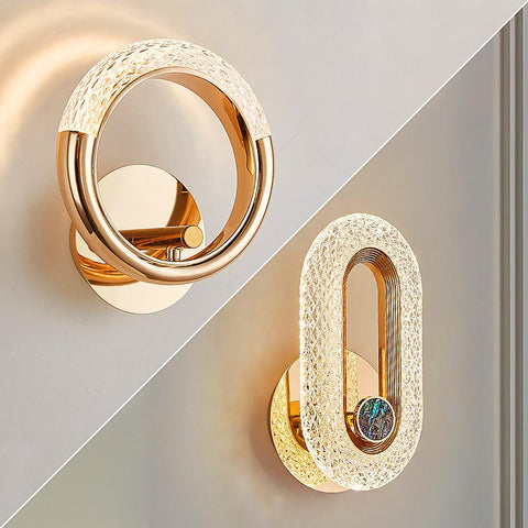 Crystal Wall Lights Round/Oval LED Wall Lamp-HA00206-Veeddydropshipping