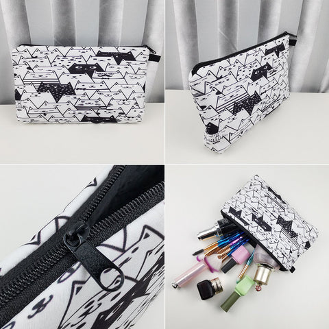 Fashion Women Designer Makeup Bag Heat Transfer Multifunction-BS00085-Veeddydropshipping