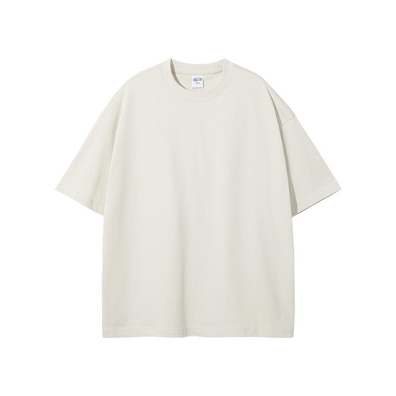Pure Cotton Solid Color T-shirt Unisex T-shirt Vintage Street Wash T-shirt-Veeddydropshipping