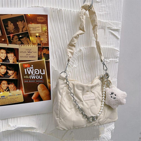 Trend New Chains Shoulder Bag Female Casual Zipper-BS00172-Veeddydropshipping