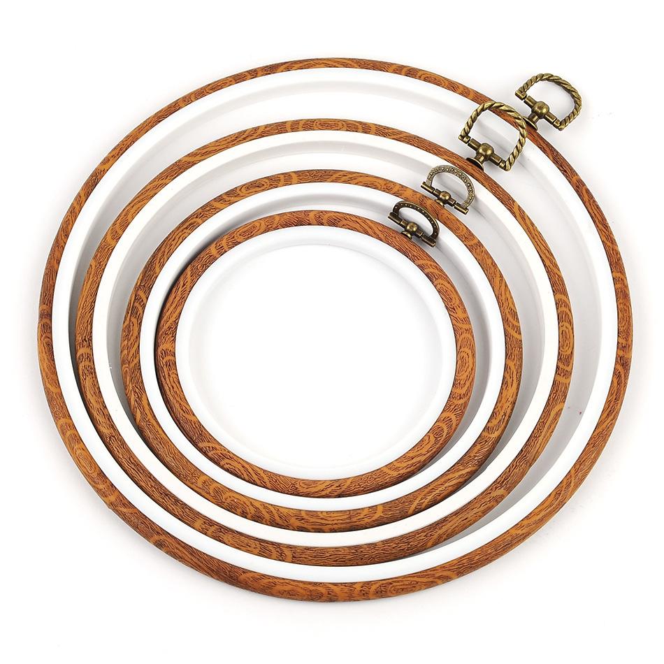 Rubber Imitate Wood Hoop Circle-HA00104-Veeddydropshipping