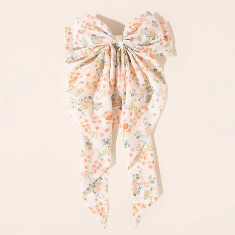 Color Big Large Satin Bow Hairpins Barrettes For Women Girl  -JW00458-Veeddydropshipping