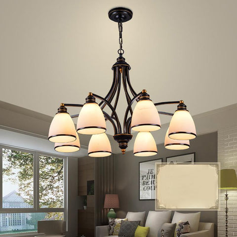 Chandelier Glass Shades Metal Lamp-TI00410-Veeddydropshipping