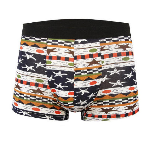 Cotton Fashion Printed Men Cartoon print Boxer Shorts-MF01413-Veeddydropshipping