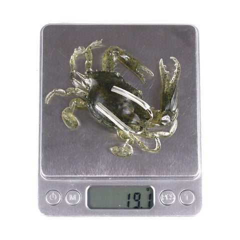 3pcs 19g 3D Simulation Crab Bait With Hook Artificial Soft Silicone Lure-OS00530-Veeddydropshipping