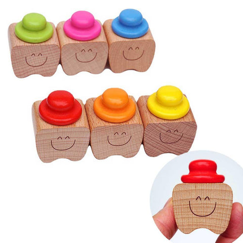 Children&#39;s Milk Solid Wood Teeth Box Organizer Milk Teeth Storage-TB00768-Veeddydropshipping