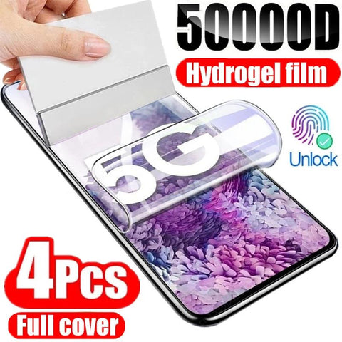 4Pcs Hydrogel Film for Samsung Galaxy S20 S22 S21 Ultra S10 S9 S8 Plus FE Screen Protectors-PA00575-Veeddydropshipping