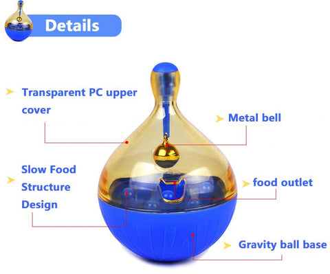 Pet Funny Interactive Dog Cat Toy Feed Bowl-HA01504-Veeddydropshipping